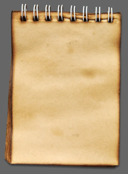 Παλιό σημειωματάριο χαρτί — Φωτογραφία Αρχείου