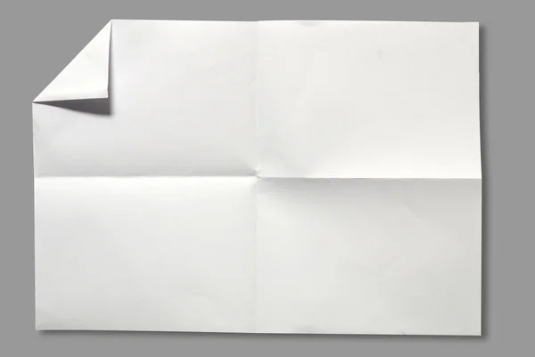 Beyaz kağıt sayfası — Stok fotoğraf