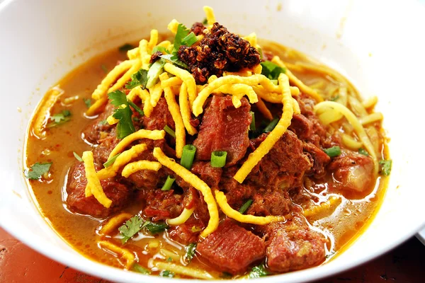 Stock image Khao Soi (Northern Thai Noodle Curry Soup)