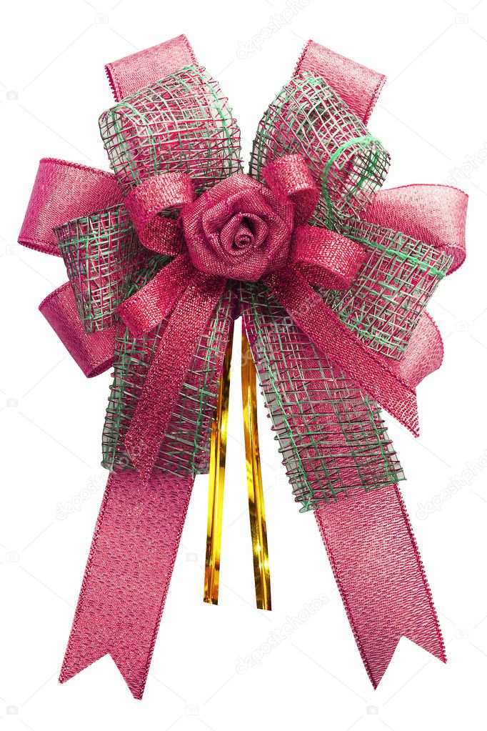 Gift bow. Ribbon