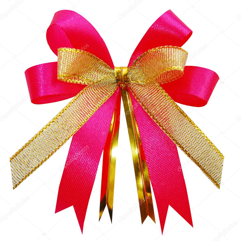 Gift bow. Ribbon