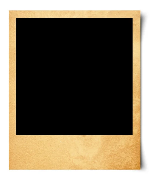 Blank photo isolated on old paper — Stock Photo, Image
