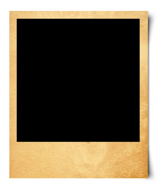 stock image Blank photo isolated on old paper