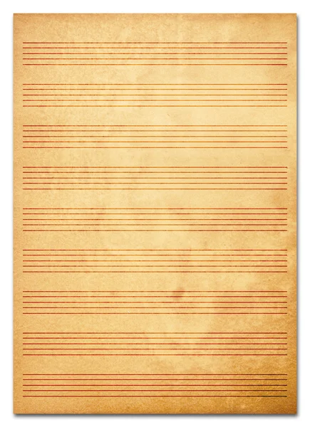 Stary tekstury arkusz muzyka nieczysty papieru — Zdjęcie stockowe