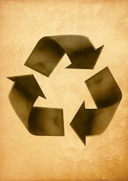 Bastelstab aus recyceltem Papier — Stockfoto