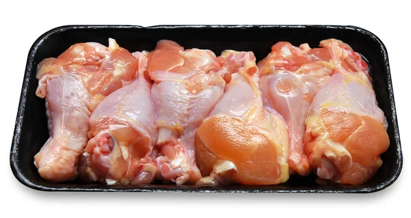 Costeletas de porco ou costeletas frescas com salsa — Fotografia de Stock