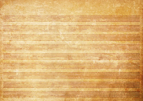 Old paper grunge music sheet texture background. — Stock Photo, Image