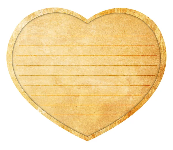 Srdce v papírové valentine background.vintage stylu — Stock fotografie