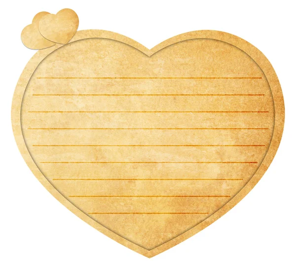 Hjärta i papper valentine background.vintage stil — Stockfoto