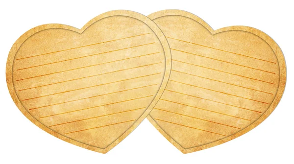 Corazón en papel valentine background.Vintage estilo — Foto de Stock