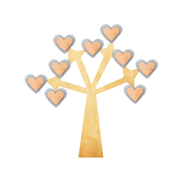 Soyut kalp ağaç — Stok fotoğraf