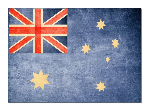 Bandeira Australiana sobre Papel Vintage — Fotografia de Stock