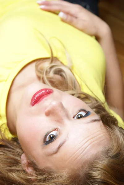 stock image Laying on Her Back