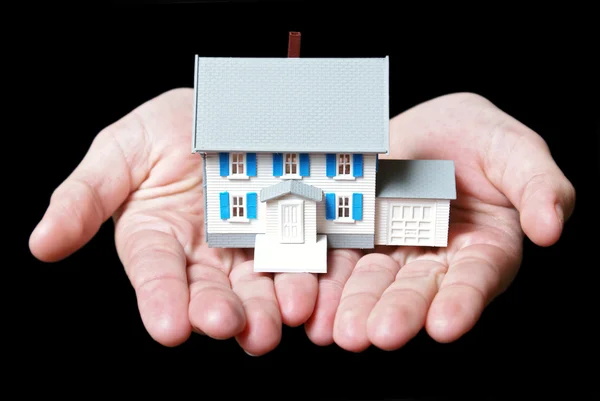 Holding a House — Stock Photo, Image