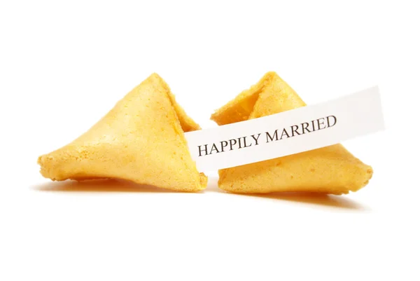 Biscotto della fortuna del matrimonio — Foto Stock