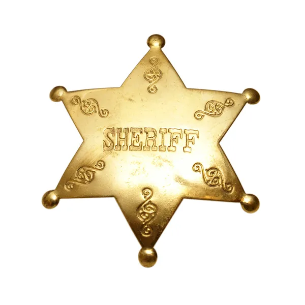Sheriff badge — Stockfoto