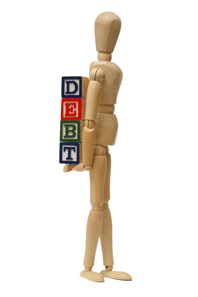 Portando i vostri debiti — Foto Stock