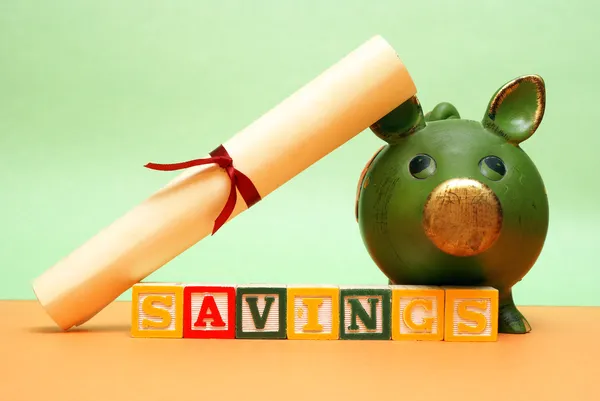 Utbildning besparingar — Stockfoto