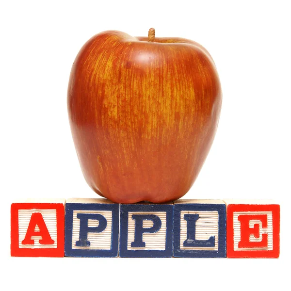 Spelling Apple — Stockfoto