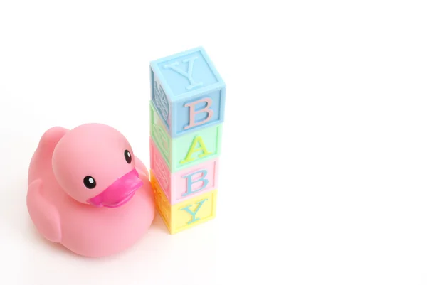 Baby's rubber duck — Stockfoto