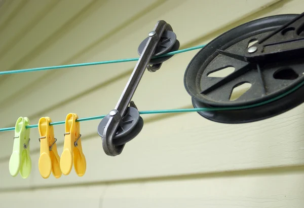 Puleggia clothesline — Foto Stock
