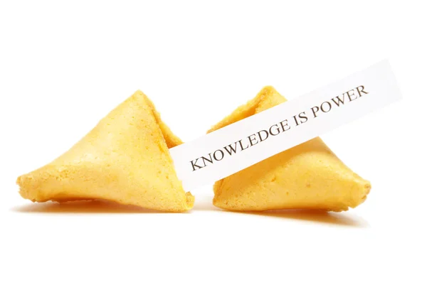 Fortune cookie wiedzy — Zdjęcie stockowe