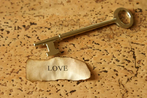 Klíč lásky — Stock fotografie