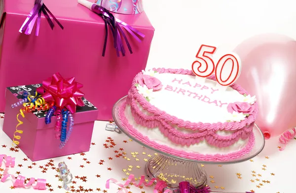 Happy 50th Birthday — Stock Photo, Image