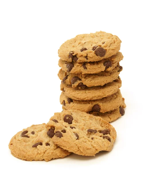 Chocolate Chip Cookie Stack — Stock Photo, Image