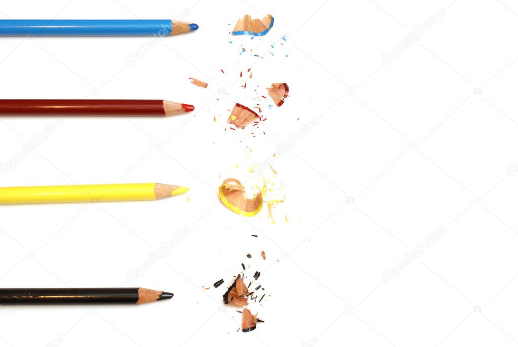 CMYK Pencil Crayons