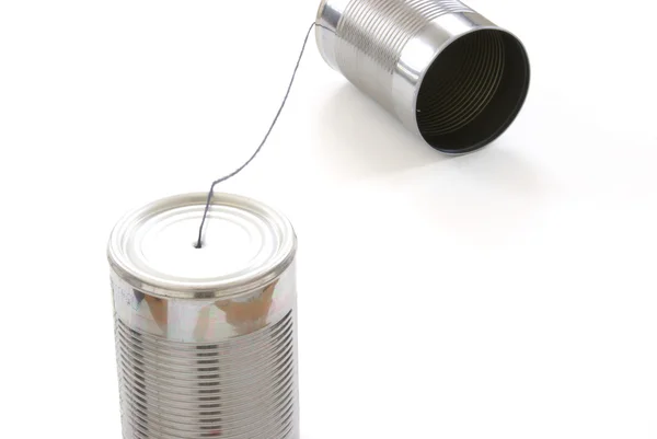 Tin Can Telephone — Stock Photo, Image