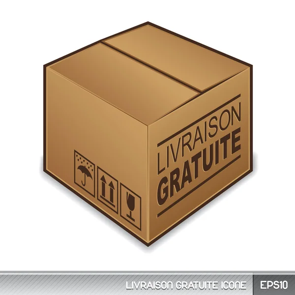 Livraison Gratuite icône — Διανυσματικό Αρχείο
