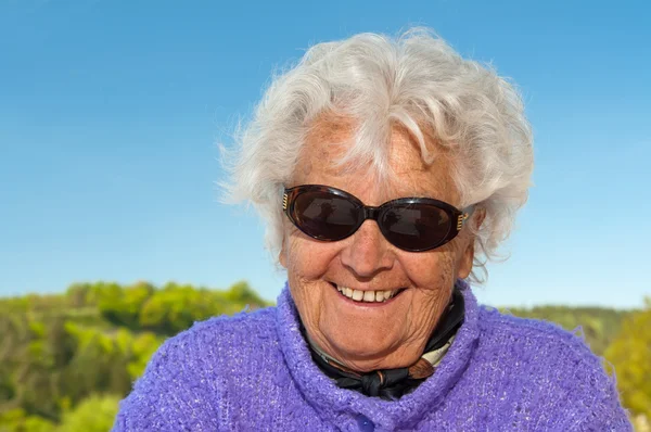 Donna anziana — Foto Stock