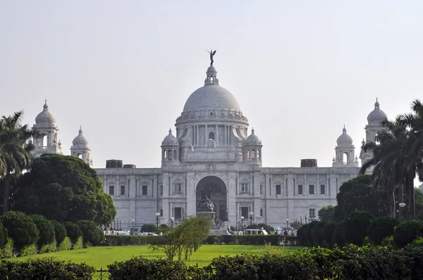Вікторія меморіалу в місті Kolkata — стокове фото