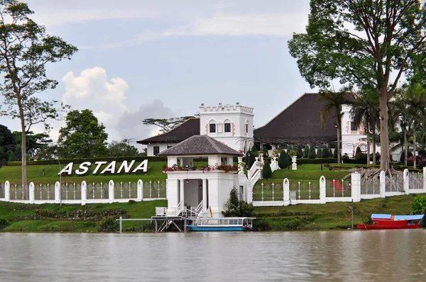 Kuching, sarawak, Borneo astana Sarayı. — Stok fotoğraf