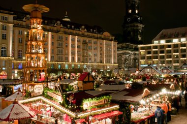 Christmas Market in Dresden clipart