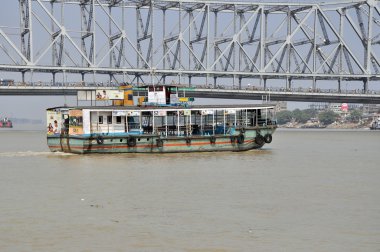 Ferry Boat in Kolkata clipart