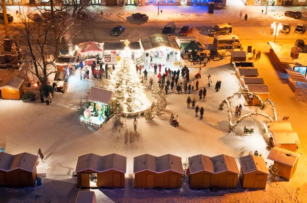 Christmas Market in Litomerice, Czech Republic — Stock Photo, Image