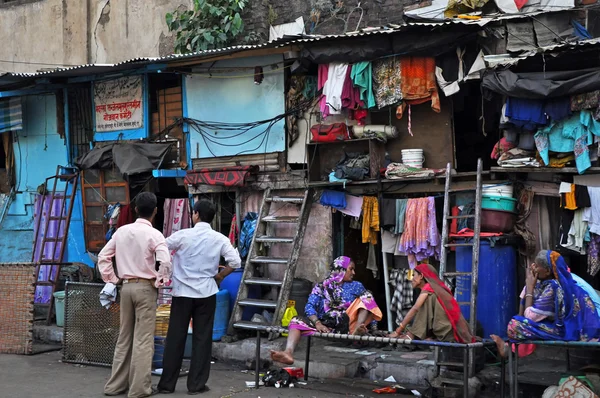 Un bidonville en Inde — Photo