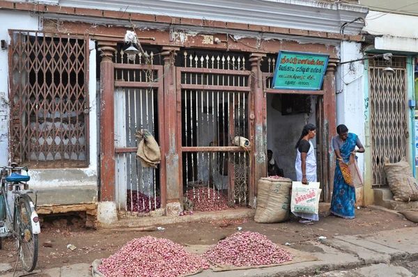 Покупки в Индии — стоковое фото