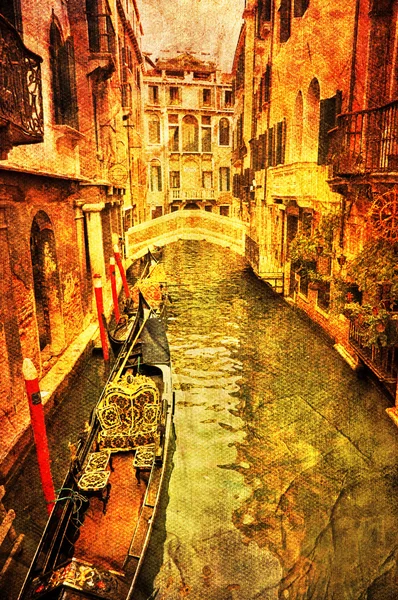 Canal de água veneziano — Fotografia de Stock