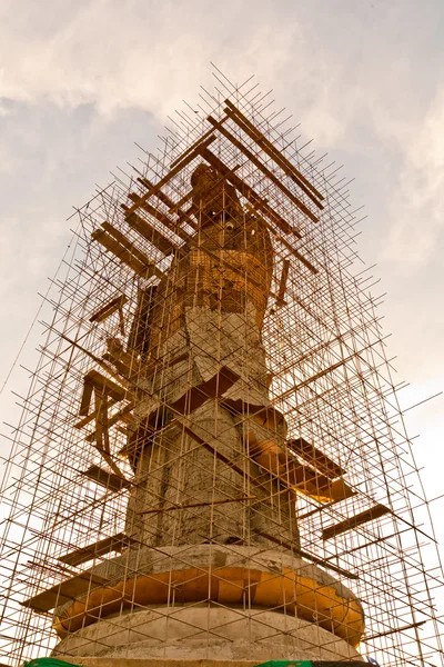 Stock image Construction of a Chinese god