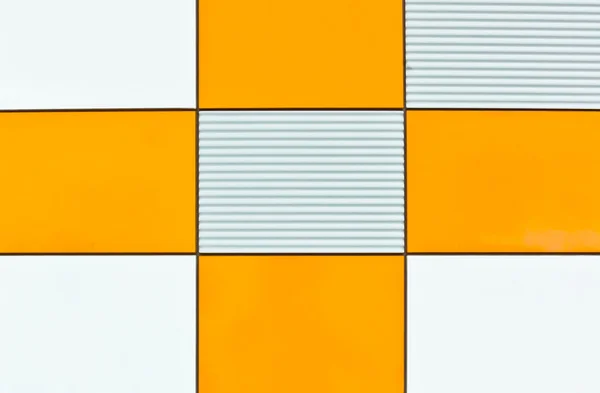 Orange and white walls background texture — Stock Photo, Image