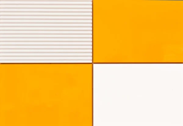 Pareti arancioni e bianche sfondo texture — Foto Stock