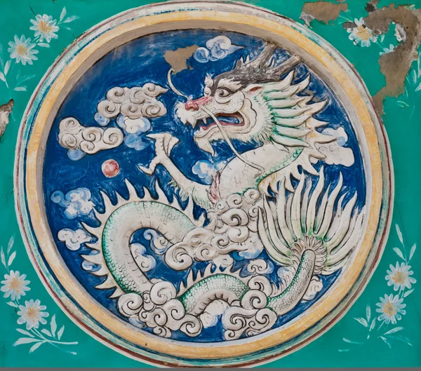 Dragon i en cirkel — Stockfoto