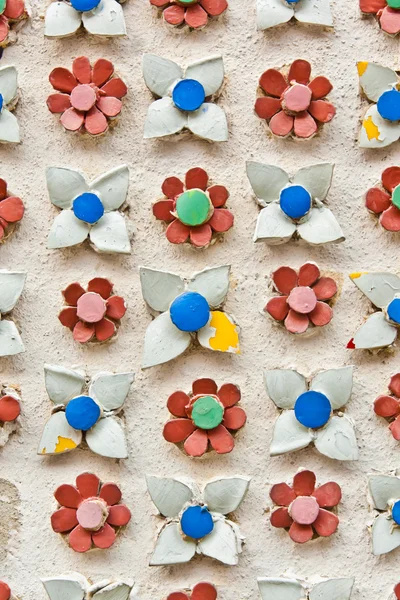 Textura pozadí dlaždic květ — Stock fotografie