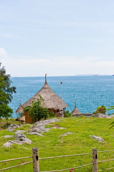 stock image Tropical beach hut