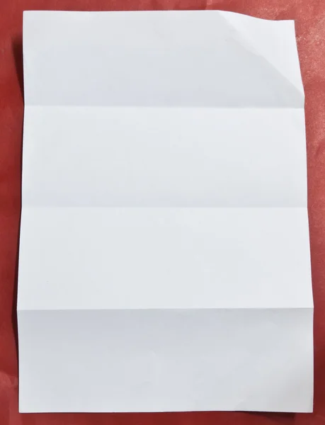 Creased paper with a four-channel vertical — Stock Photo, Image