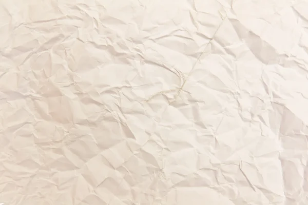 白色折皱纸背景纹理 — 图库照片