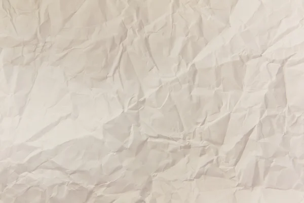 Wit verfrommeld papier achtergrond textuur — Stockfoto